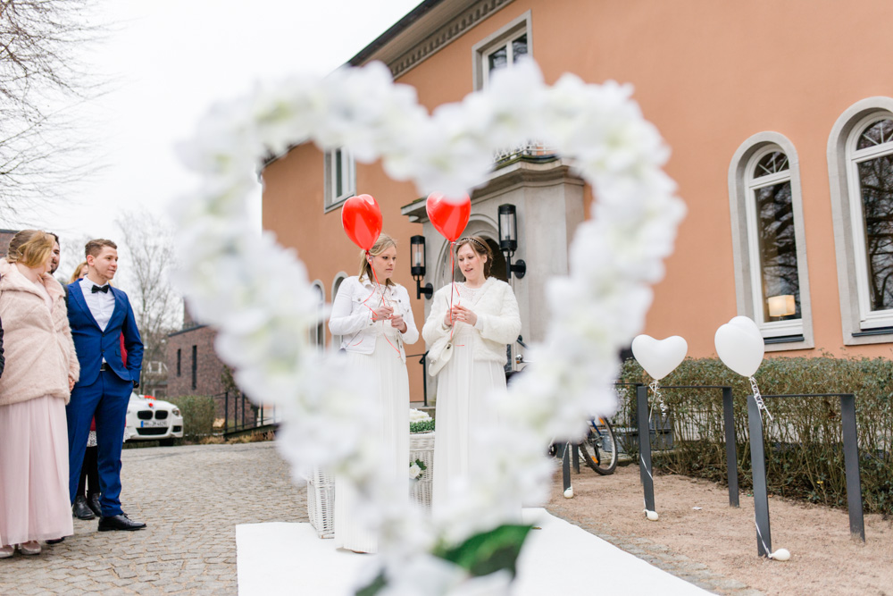 Hochzeit im Standesamt Wandsbek und Ohlendorffsche Villa in Volksdorf